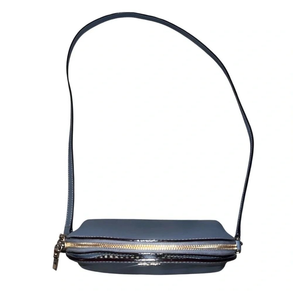EUC Kate Spade ♠️ Medium Crossbody Tote Blue 🩵🫐🐋  Gold Hardware Everyday Staple